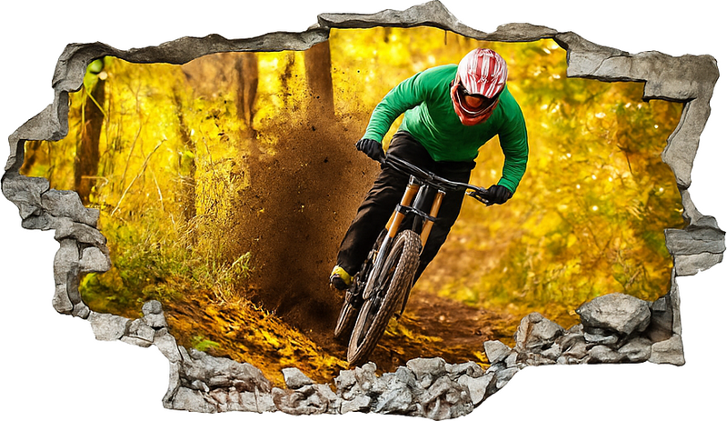 Vinilo bici brecha de polvo otoñal - TenVinilo