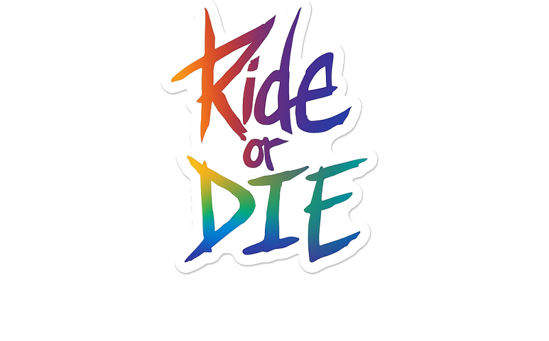 Fahrrad aufkleber ride or die spruch - TenStickers