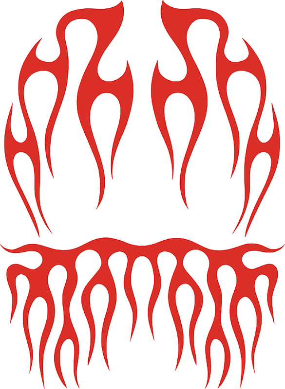 오토바이 스티커 인페르노 라이더 팩 - TenStickers