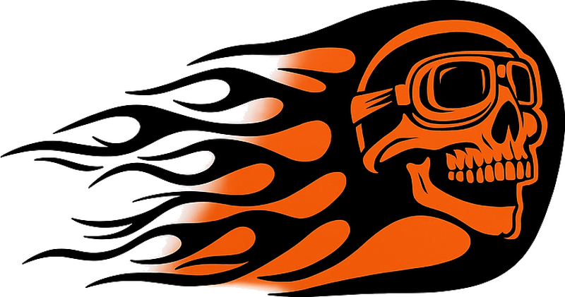 오토바이 스티커 스피드 악마 탱크 - TenStickers