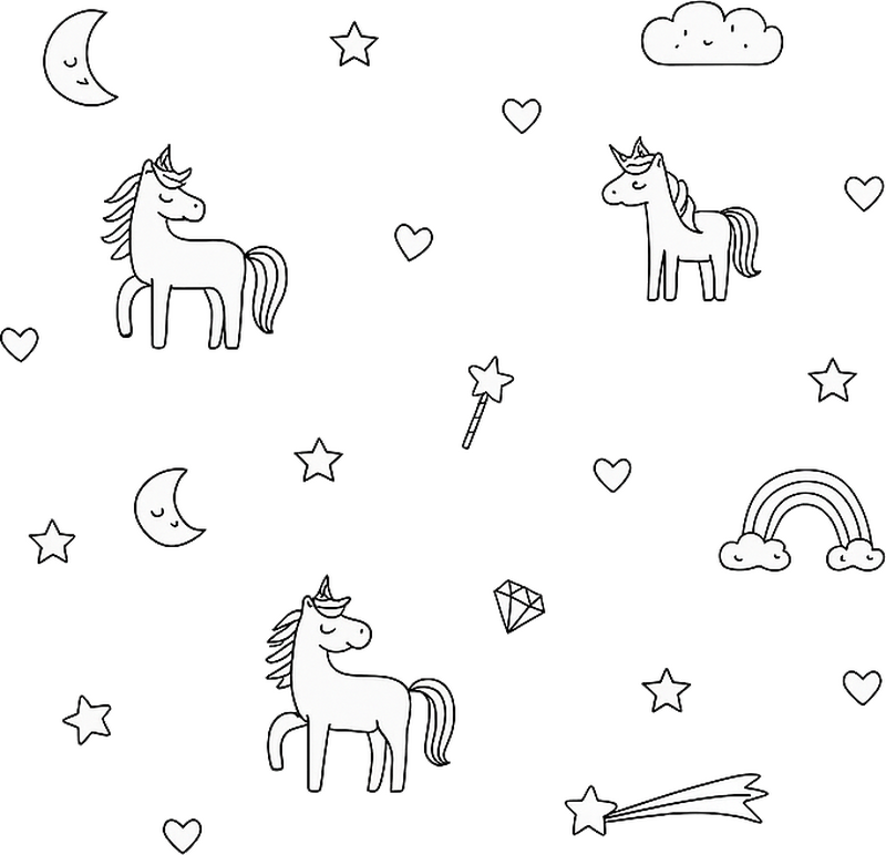 Nursery wall sticker black dream big nighttime - TenStickers