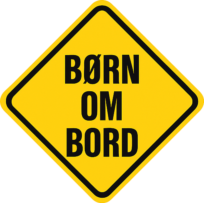 Bike sticker born on board - TenStickers