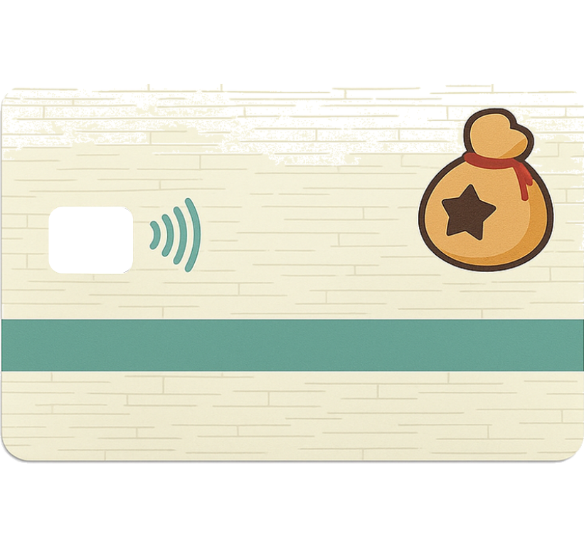 Kreditkarte aufkleber im gaming-design „glocken“ - TenStickers