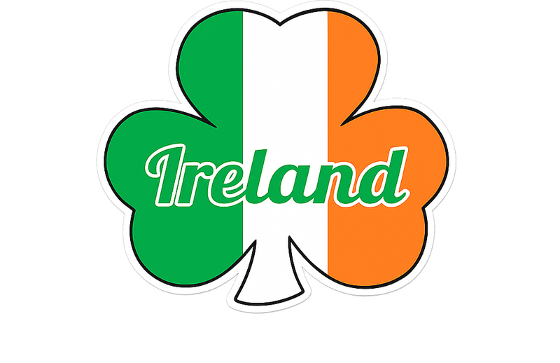 Car sticker Irish flag - TenStickers