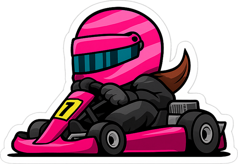 Etichete animale pentru fetele șoferițe - TenStickers