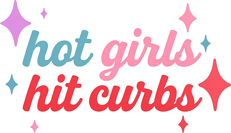 Car sticker hot girls hit curbs - TenStickers