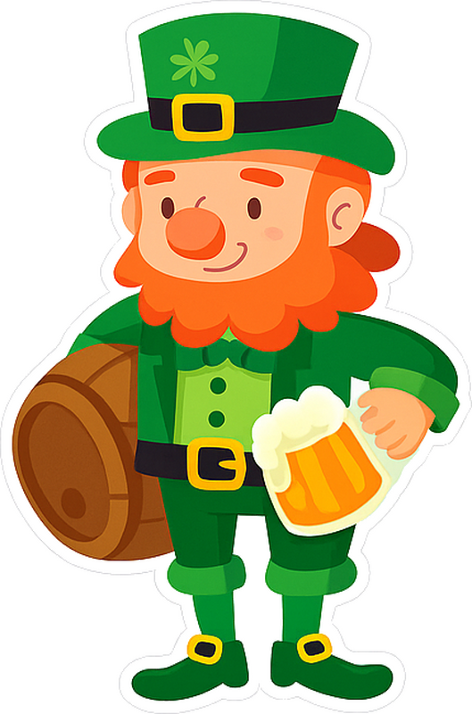 Car sticker st patrick's day design - TenStickers