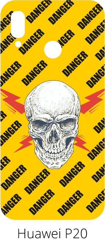 Adhesivo para móvil danger - TenVinilo