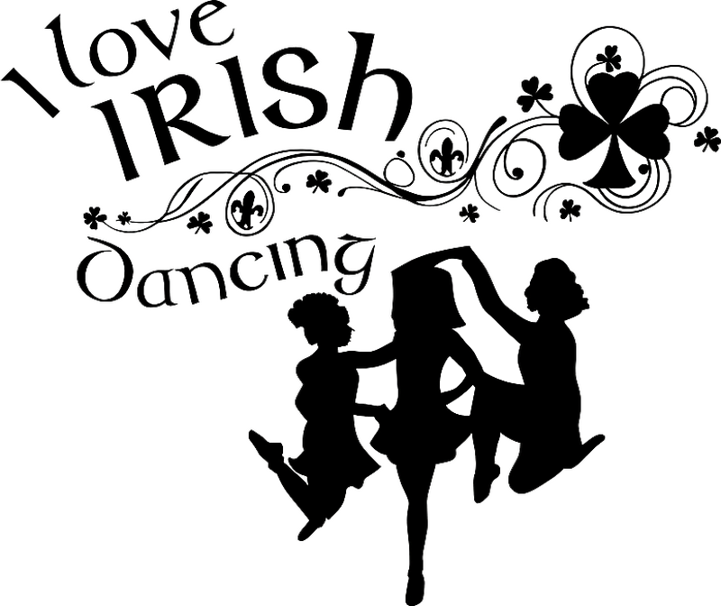 Kids room wall stickers Irish dancers - TenStickers