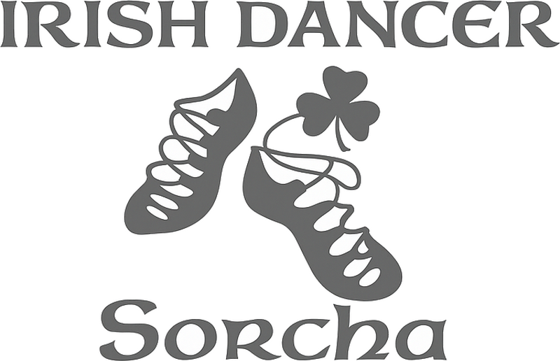 Kids room wall stickers custom Irish dancer shoes - TenStickers