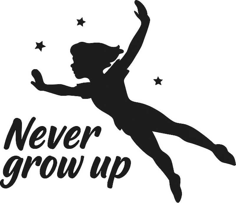 Childrens' wall stickers never grow up - TenStickers