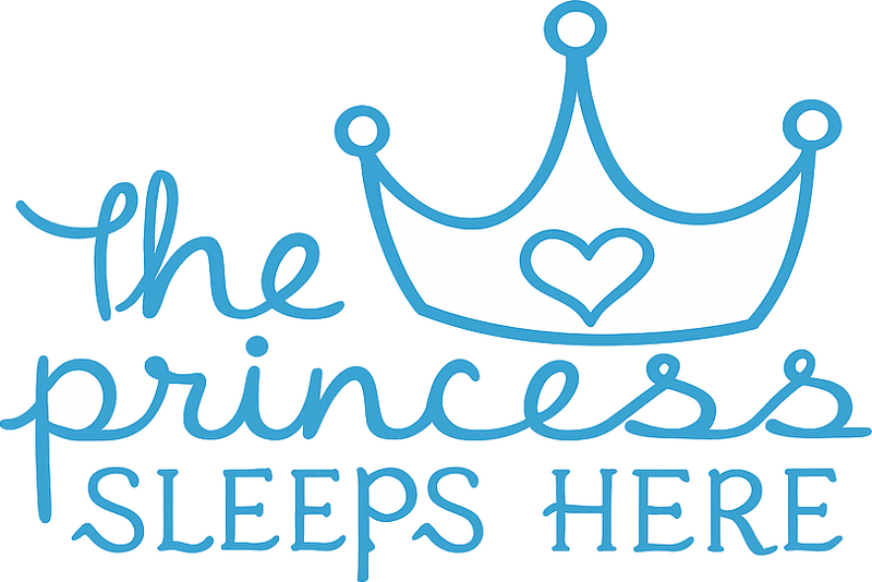 Childrens' wall stickers the princess sleeps here - TenStickers