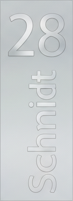 Window sticker modern entrance address sign - TenStickers