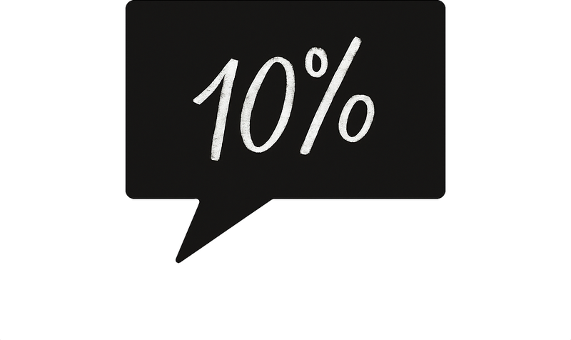 Vinilo oferta burbuja de chat en oferta - TenVinilo