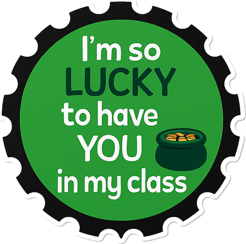 Cheeky patterned flirty st patricks day sticker - TenStickers