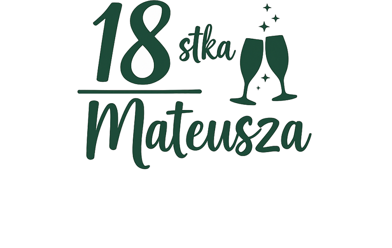 Naklejka urodzinowa eleganckie dekoracje na 18-tkę - TenStickers