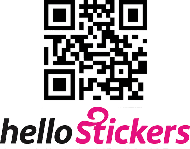 Pegatina coche personalizada código qr y nombre - TenVinilo