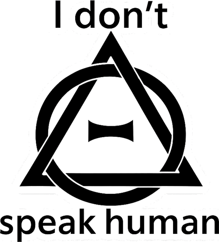 Eläin seinätarra "en puhu ihmiskieltä" - Tenstickers