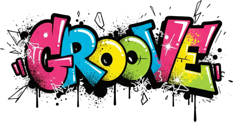 Autoaufkleber im stylischen funky graffiti-design - TenStickers