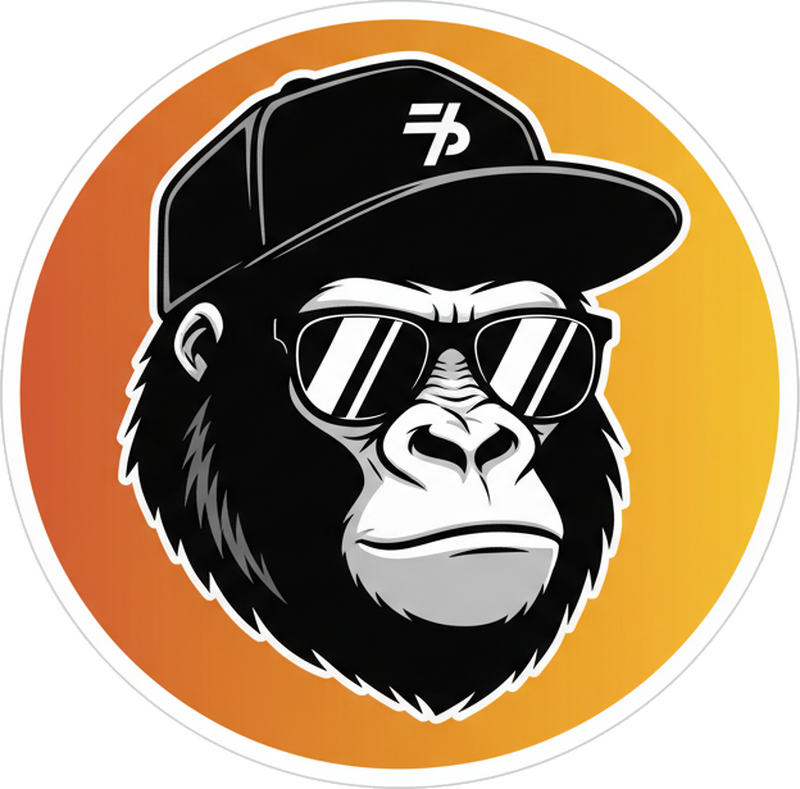 Adesivo murale rugby etichetta gorilla cool - TenStickers