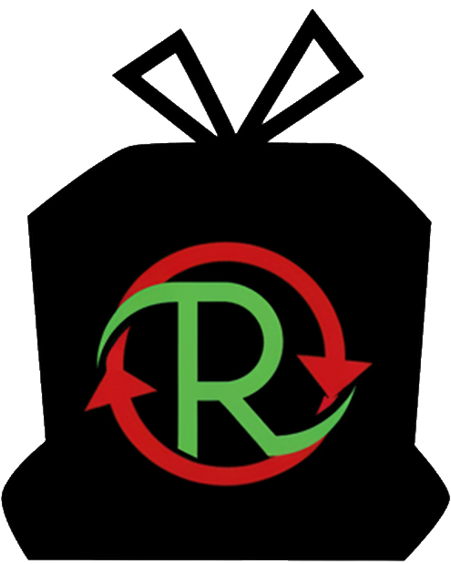 Adesivo murale rugby sacco per rifiuti riciclabili - TenStickers