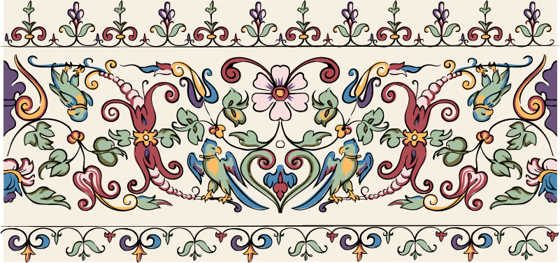 Naklejka z rysunkiem Polski motyw ludowy - TenStickers