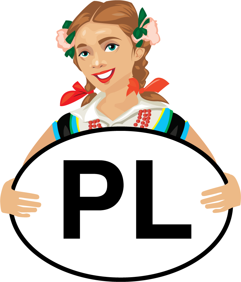 Naklejka na samochód Dziewczyna z PL - TenStickers