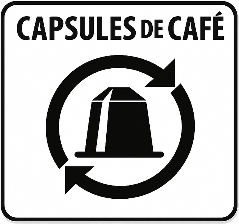 Vinilo bebida cápsulas de café clásicas - TenVinilo