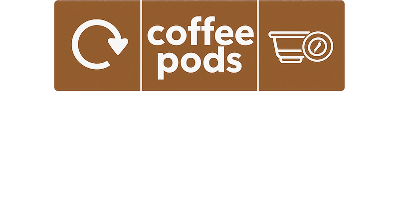 Vinilo bebida 4 símbolo de cápsulas de café - TenVinilo