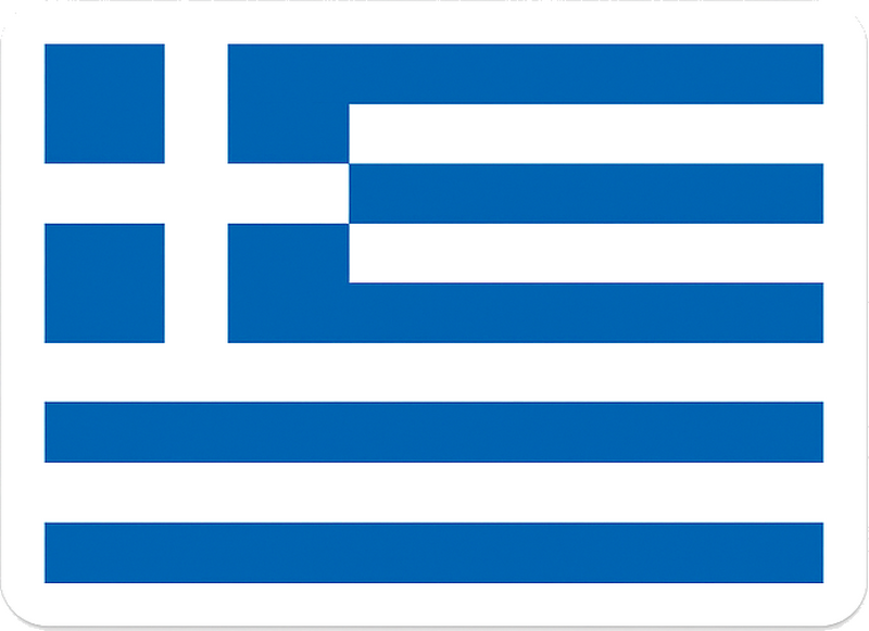 Αυτοκόλλητα τοίχου ζώα της ζούγκλας Ελληνική Σημαία - TenStickers