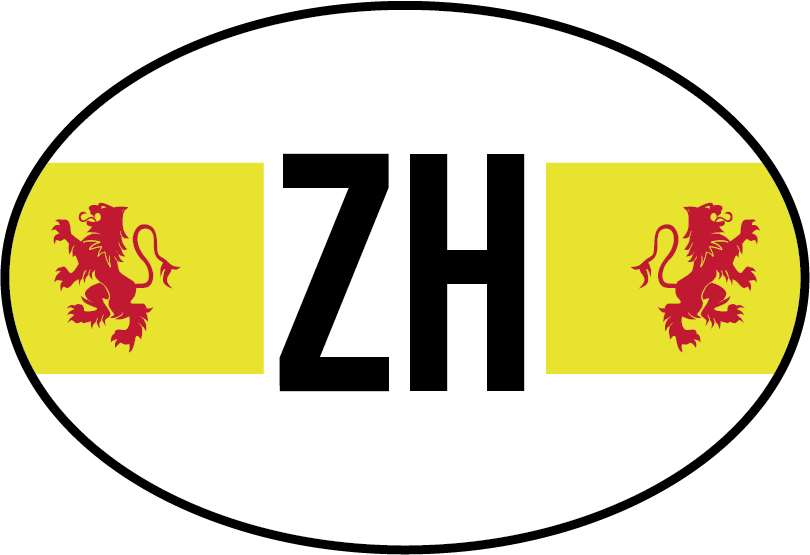 Auto stickers vlag Zuid Holland - TenStickers