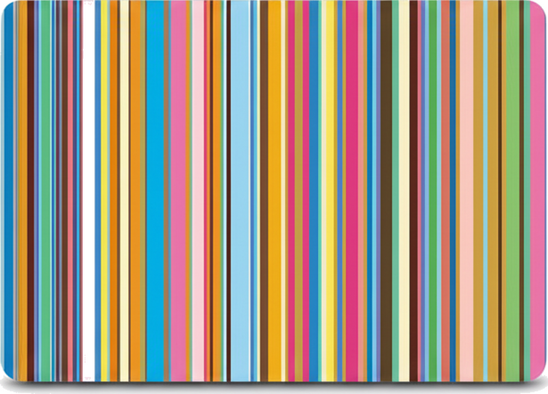 Laptop sticker mit lebendigen vertikalen streifen - TenStickers