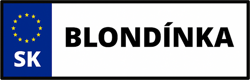 Nálepka na auto blondínka - Tenstickers