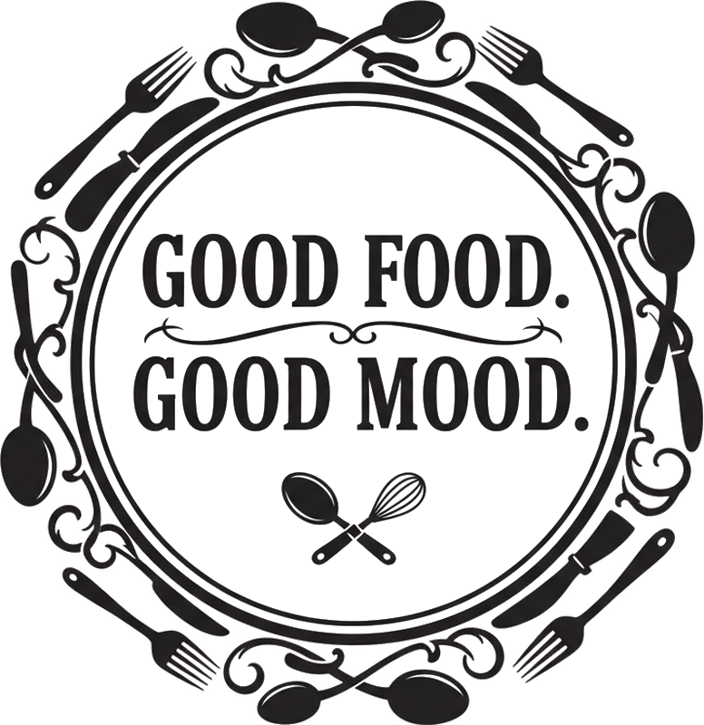 Kitchen wall sticker retro loving kitchen quote - TenStickers