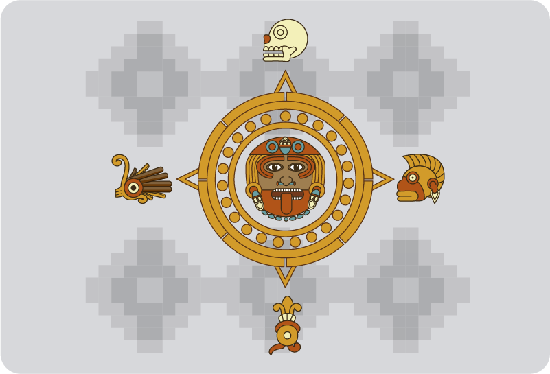 Vinilo para portátiles Maya tribal - TenVinilo