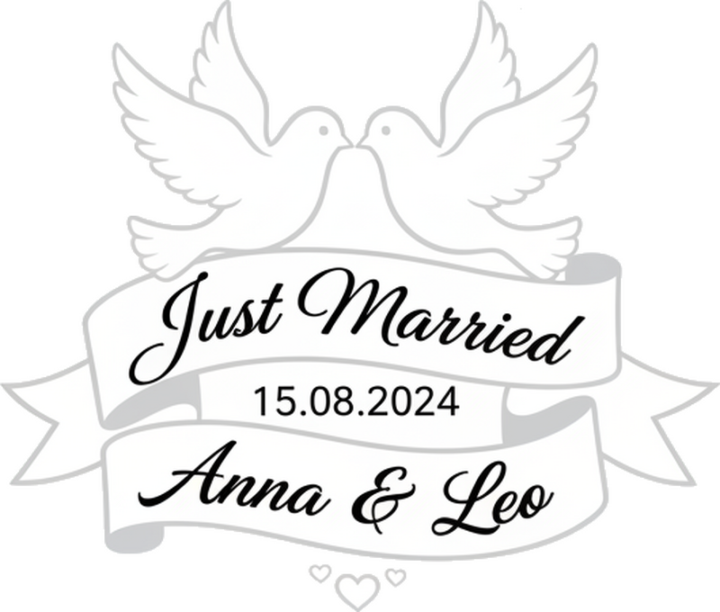 动物贴画新婚鸳鸯 - TenStickers