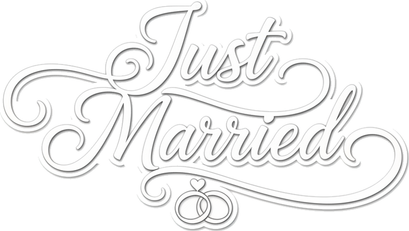 动物贴画定制草写“刚结婚” - TenStickers