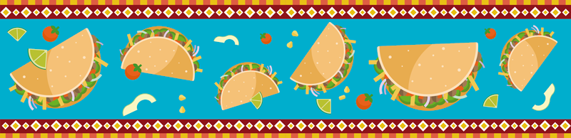 mexican taco clipart border