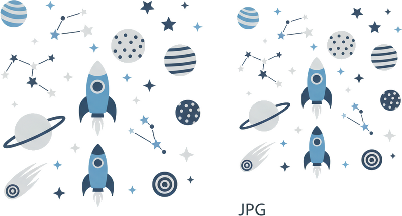 Wall sticker minimalist space explorer - TenStickers