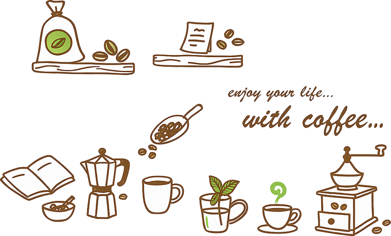 Wandtattoo gemütliches küchen café - TenStickers