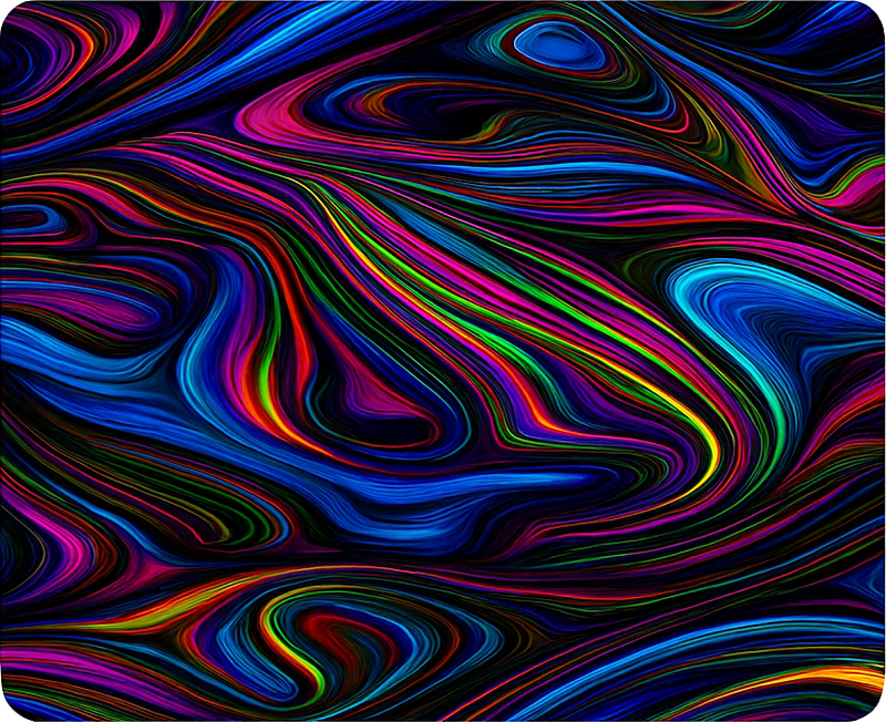 노트북 스티커 다채로운 블랙 크롬 효과 - TenStickers