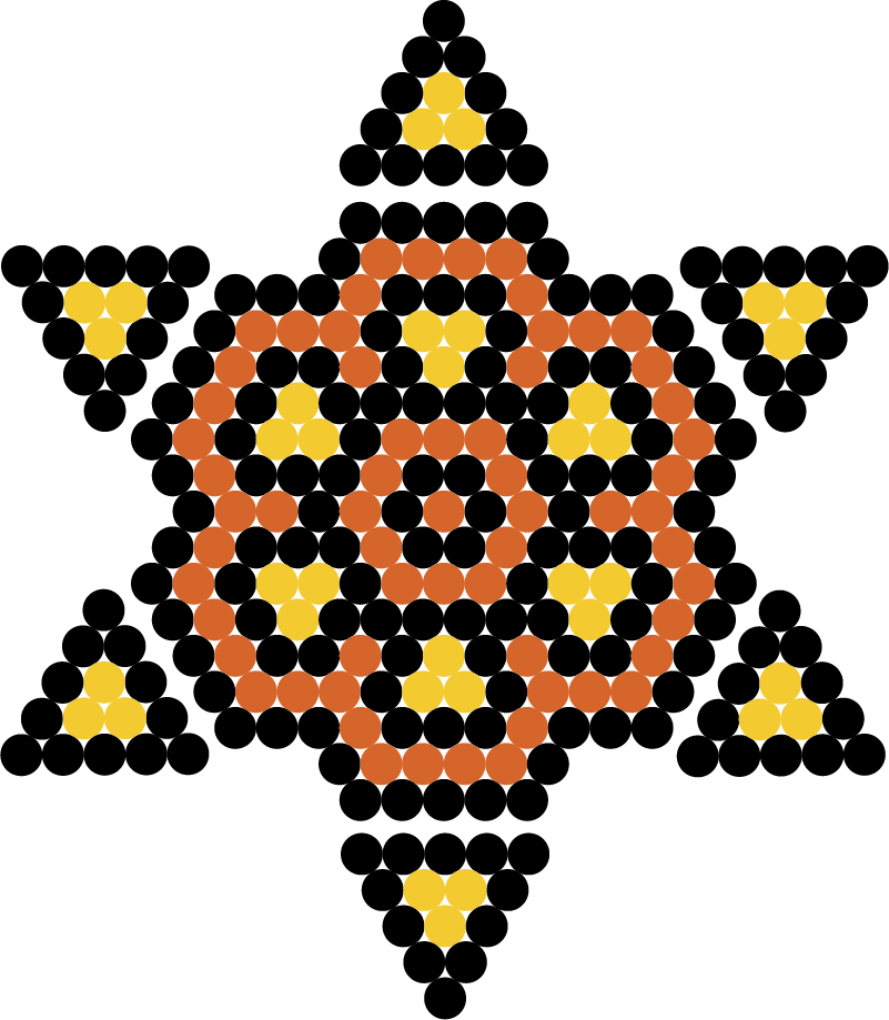 Vinilo pared Sol arte Huichol - TenVinilo