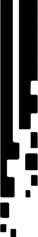 Car sticker pixel racing stripe - TenStickers