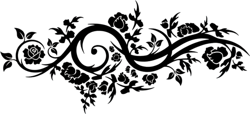 Autocollant voiture vignes de roses artistiques - TenStickers