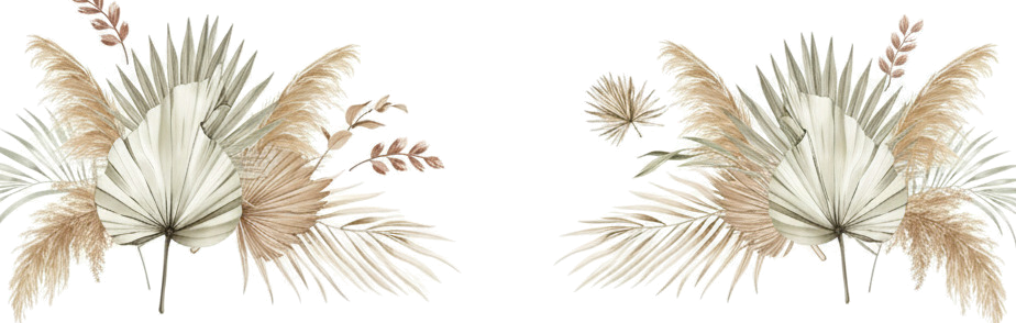 Adesivo murale erba secca tropicale - TenStickers