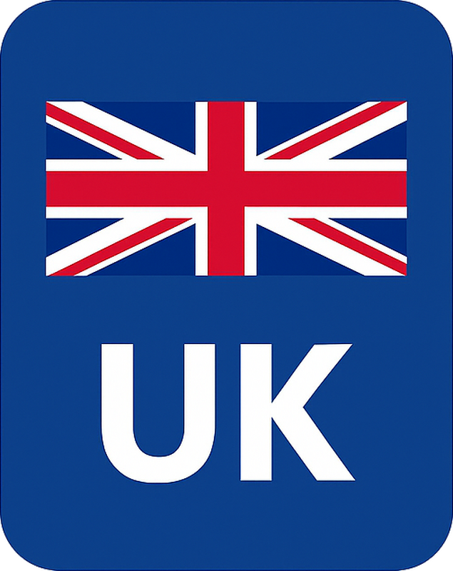 Car decal uk blue union jack flag sticker - TenStickers