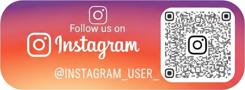 Sticker sunset gradient instagram qr - TenStickers