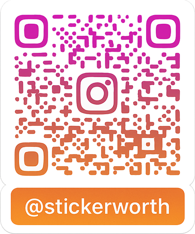 Sticker kleurrijke zonsondergang instagram qr - TenStickers