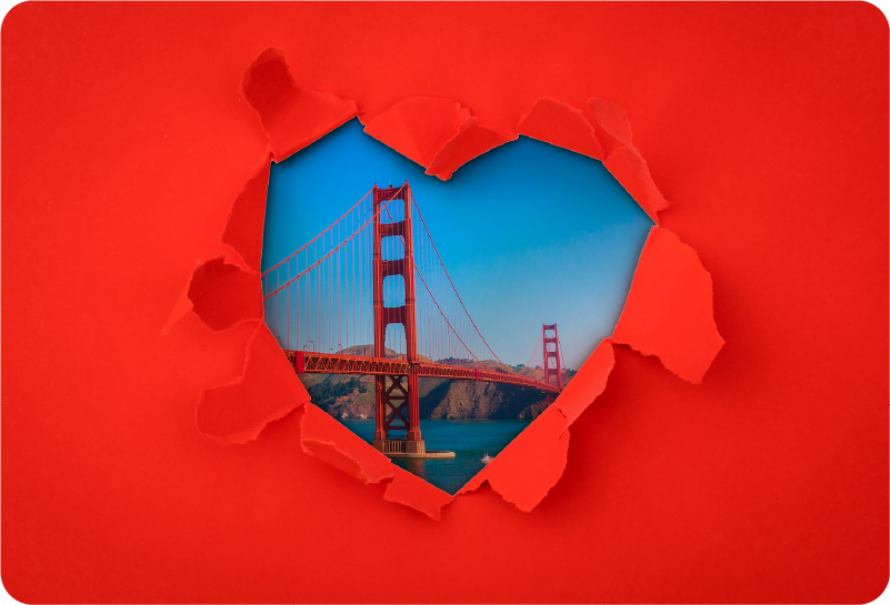Golden Gate Laptop Sticker - TenStickers