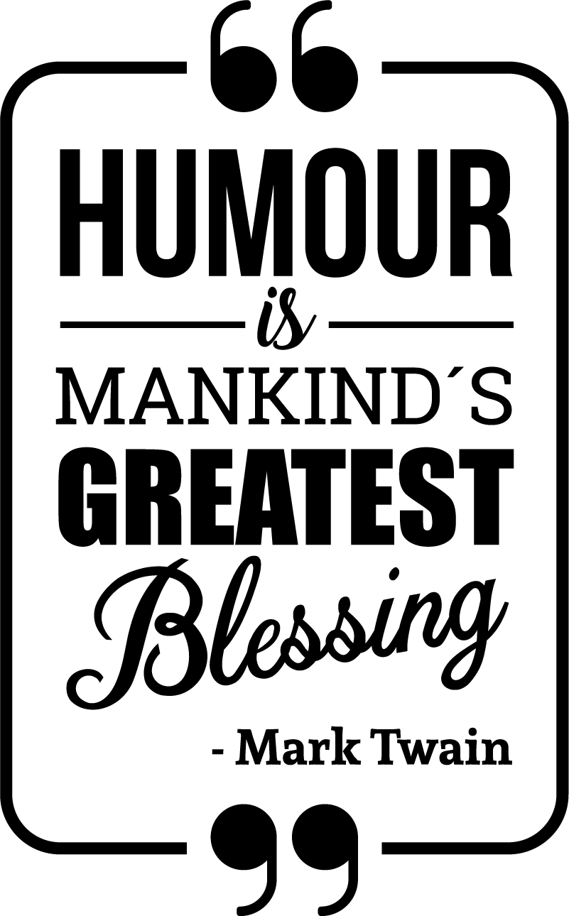 Mark Twain Humour Wall Quote Sticker - TenStickers